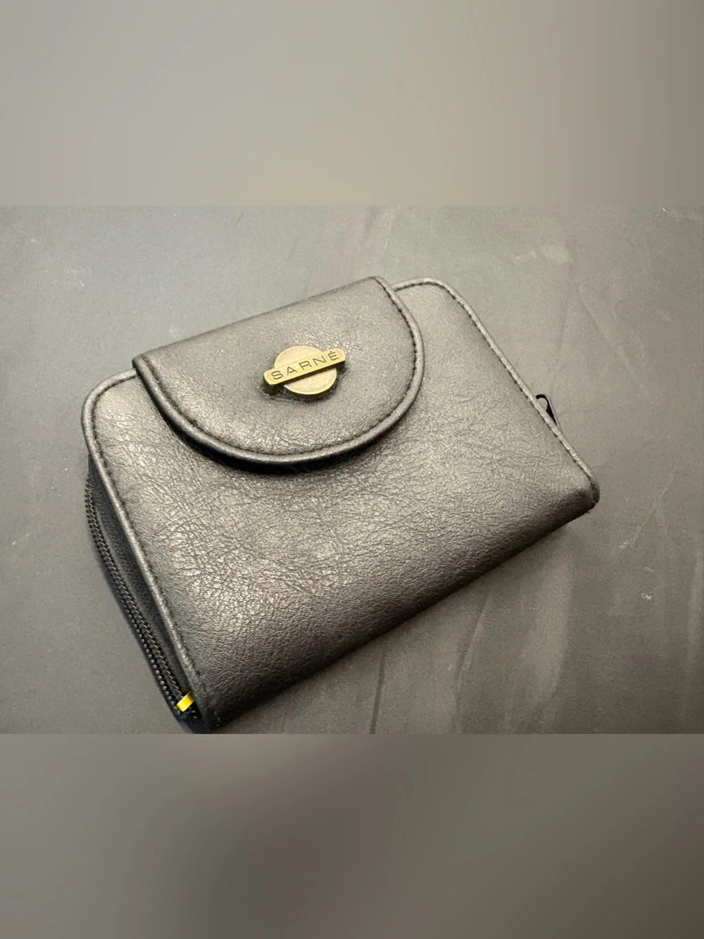 Vintage Black Unisex Bi-fold Wallet